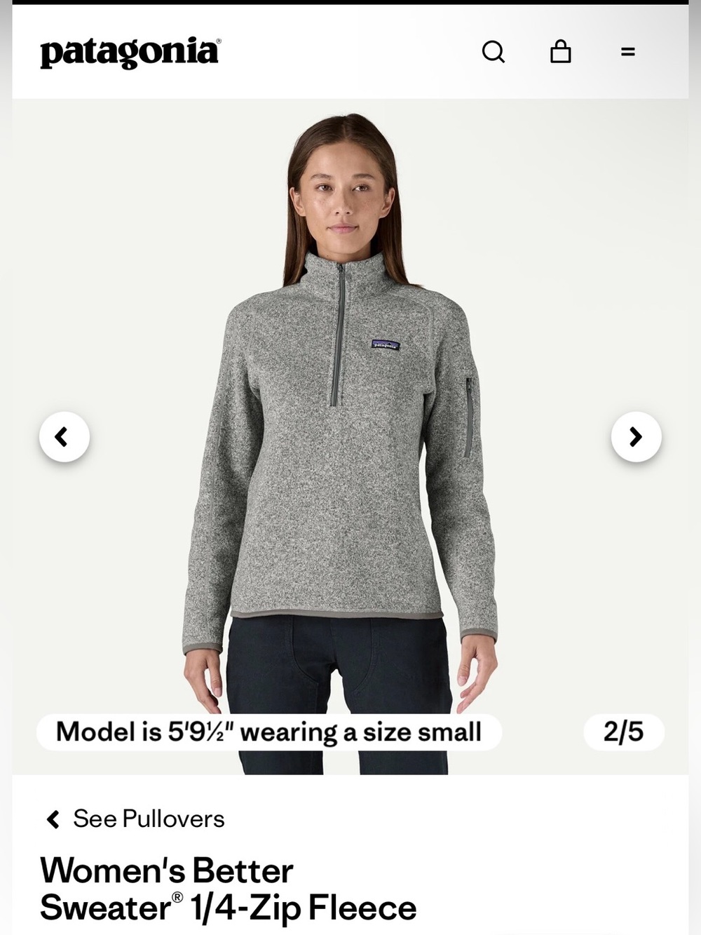Patagonia Women's Better Sweater® 1/4-Zip Fleece - Picture 2 of 4